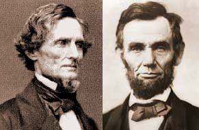 Jefferson Davis and Abraham Lincoln Portraits